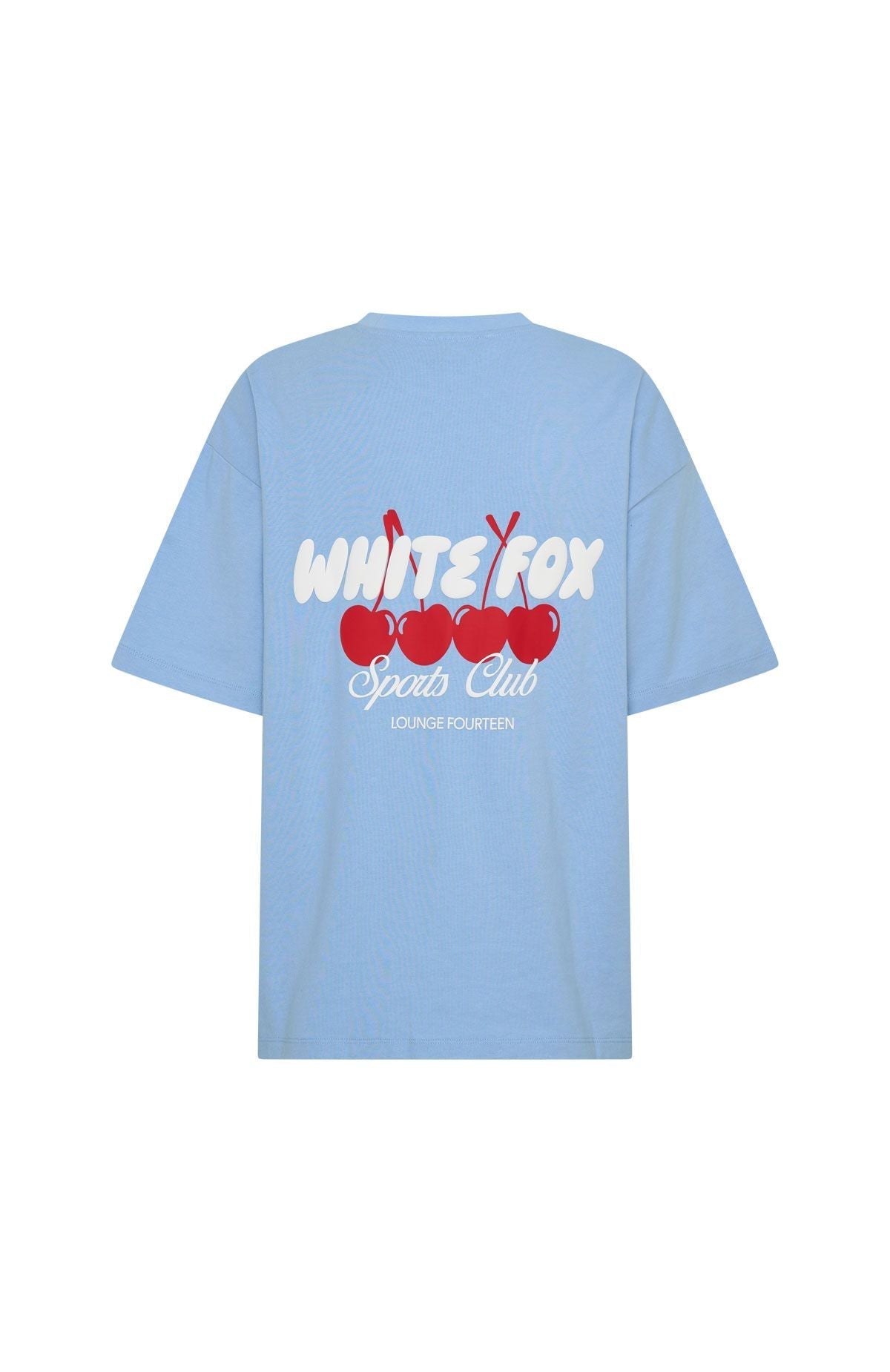 White Fox Club 14 Cassie Oversized Tee Blue