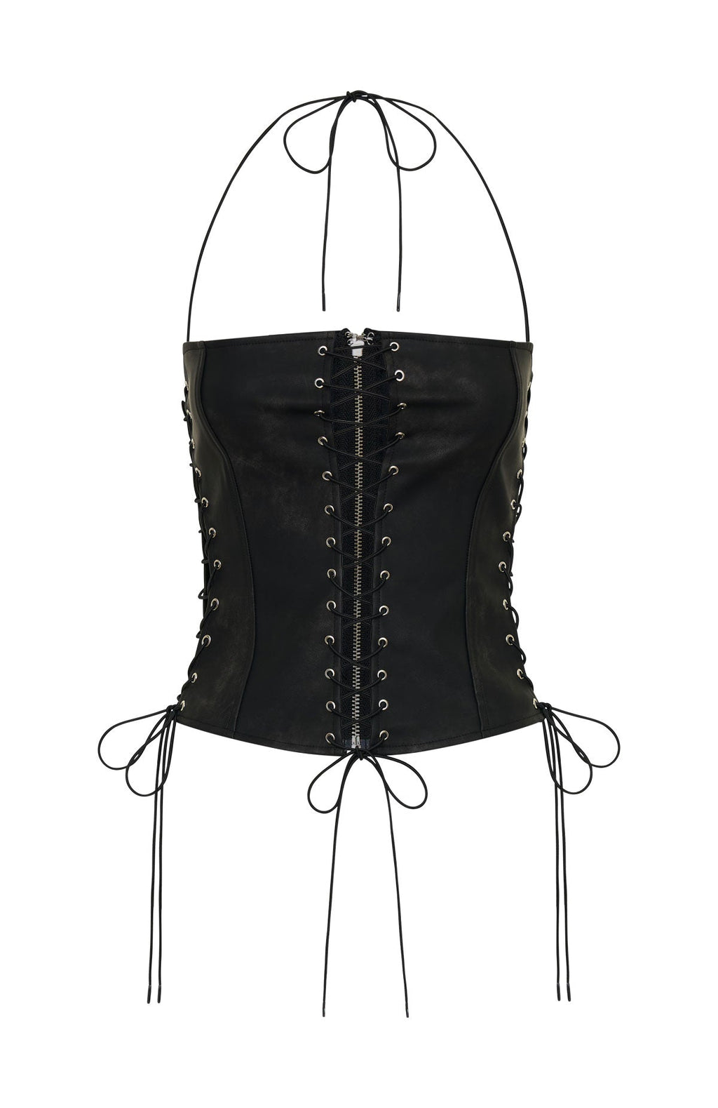 White Fox Glow All Night Bustier Black
