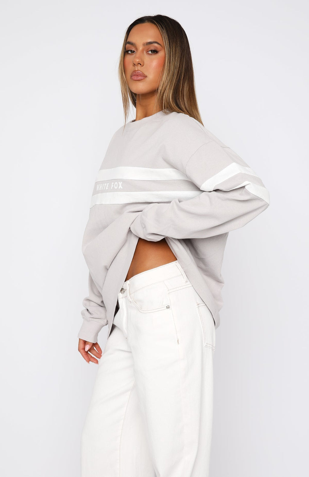 White Fox You're My Inspiration Long Sleeve Tee Moon