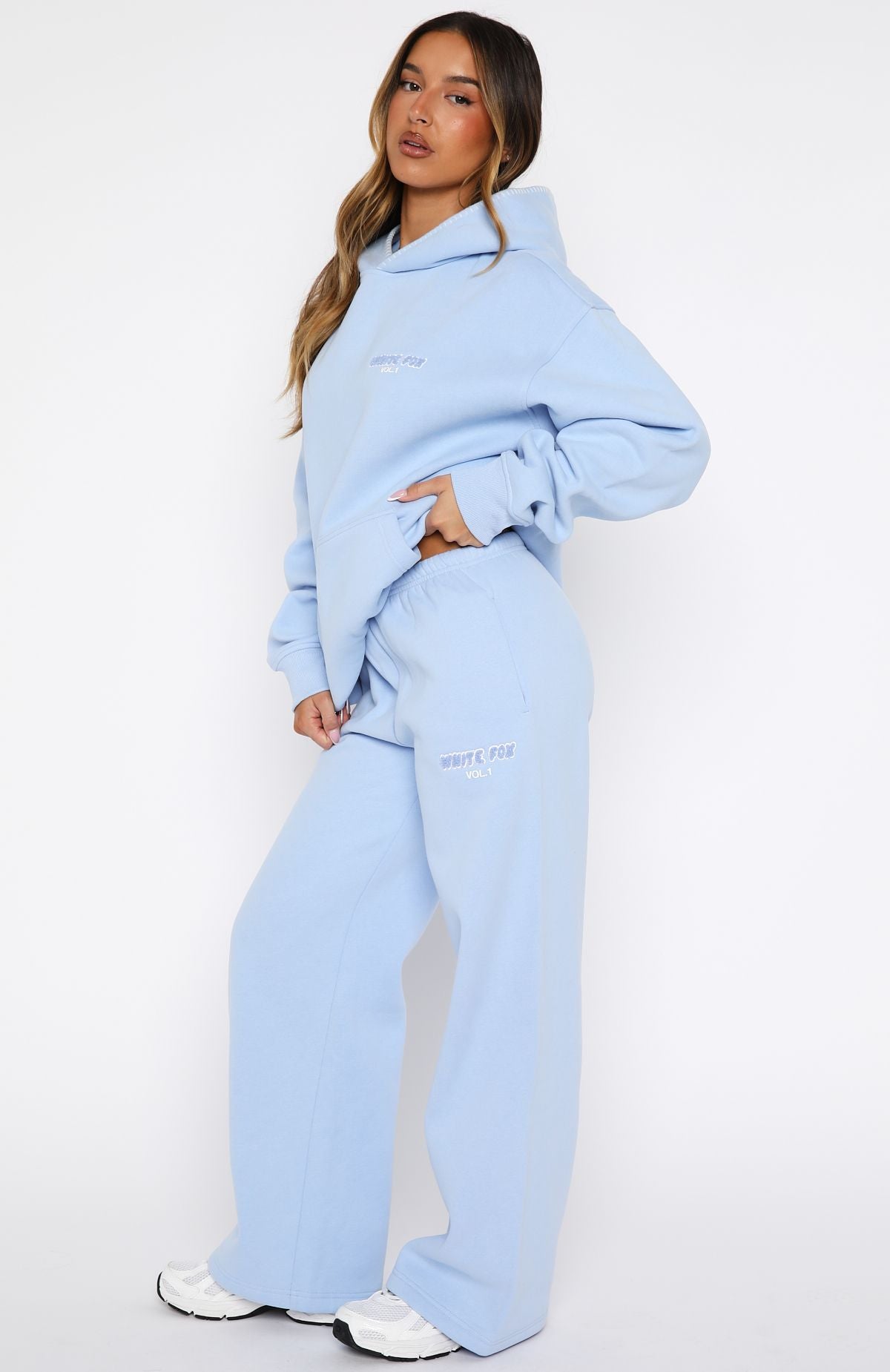 White Fox Vol. 1 Wide Leg Sweatpants Blue