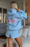 White Fox Club 14 Peyton Oversized Hoodie Blue