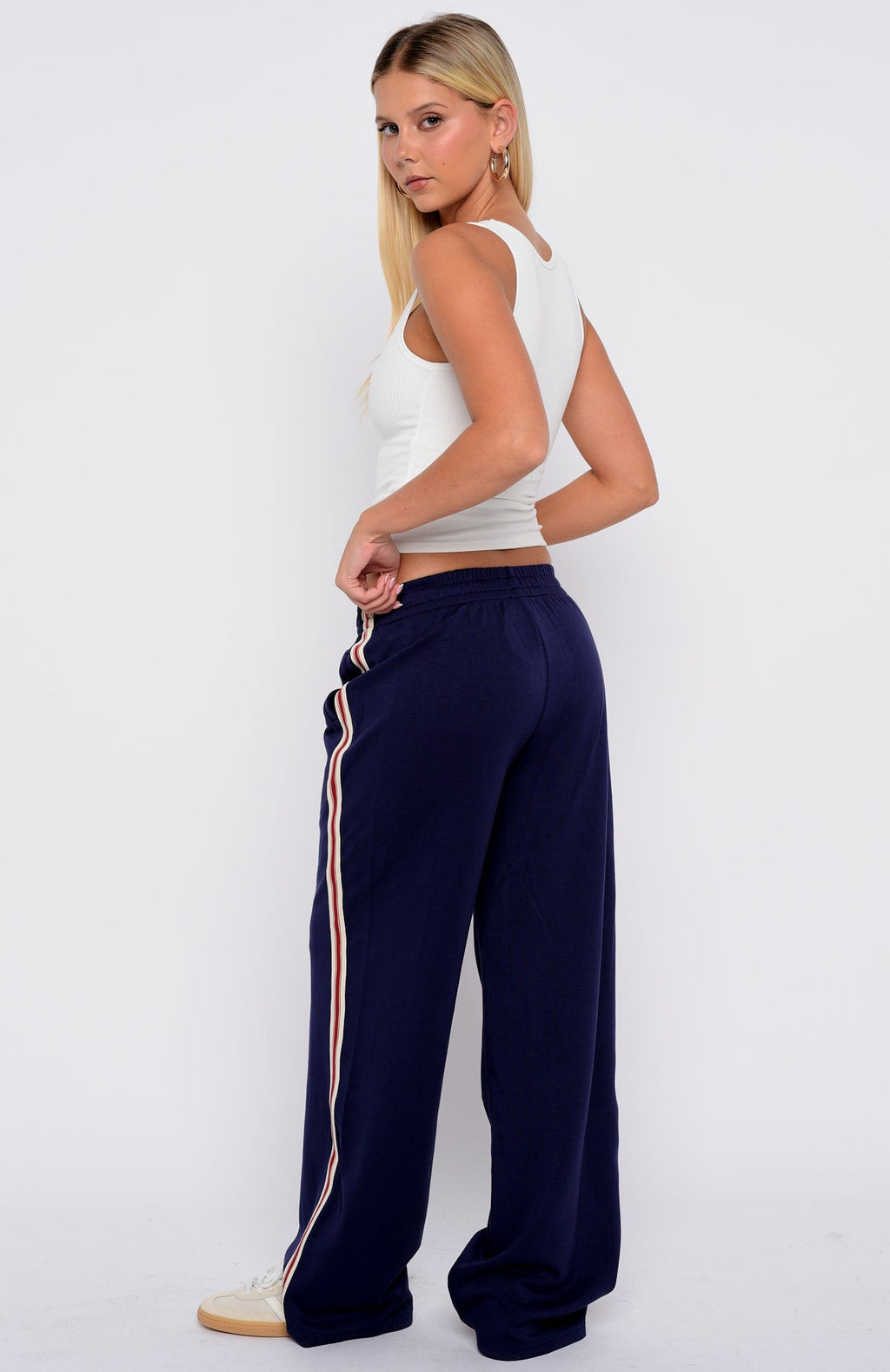 White Fox Travel Era Track Pants Navy