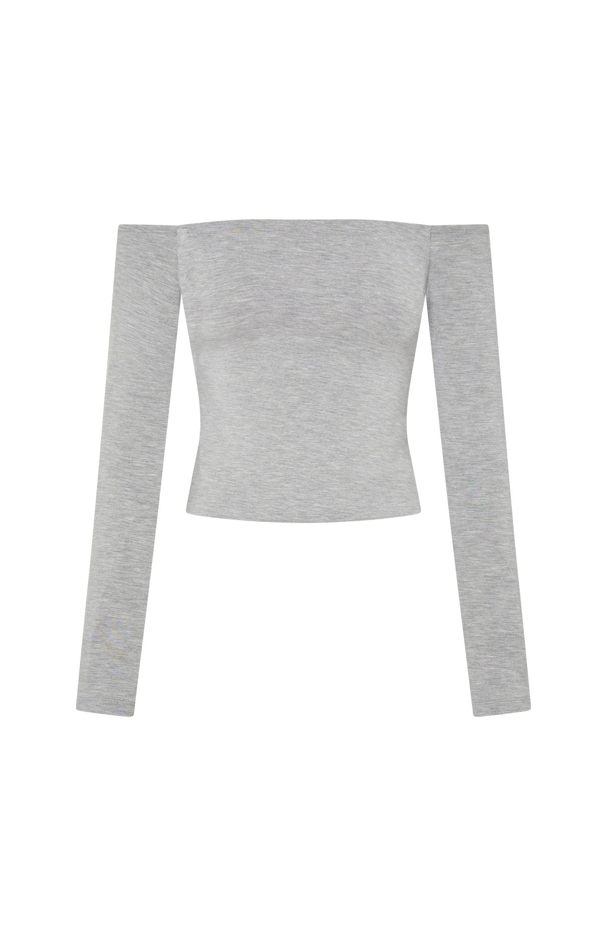 White Fox Mad For You Long Sleeve Top Grey Marle