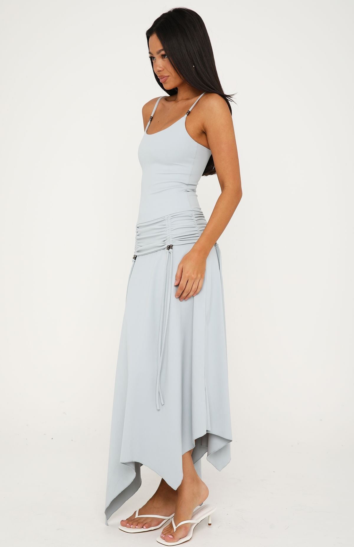 White Fox Off Duty Muse Maxi Dress Slate