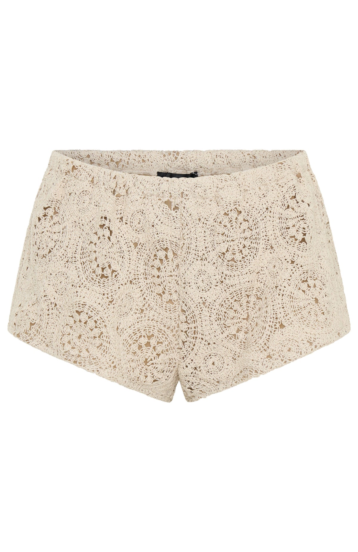 White Fox Athena Crochet Shorts Off White