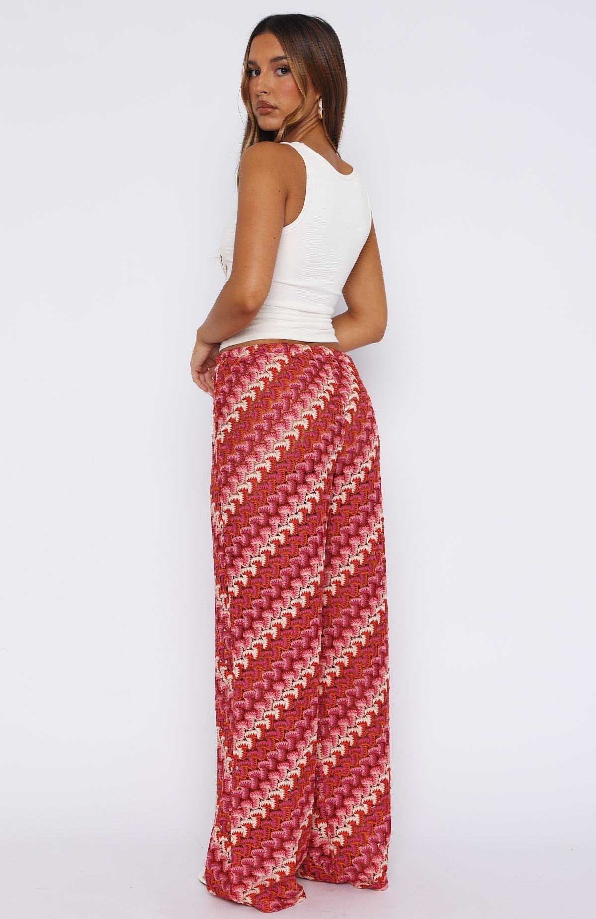 White Fox Long Desire Pants Berry