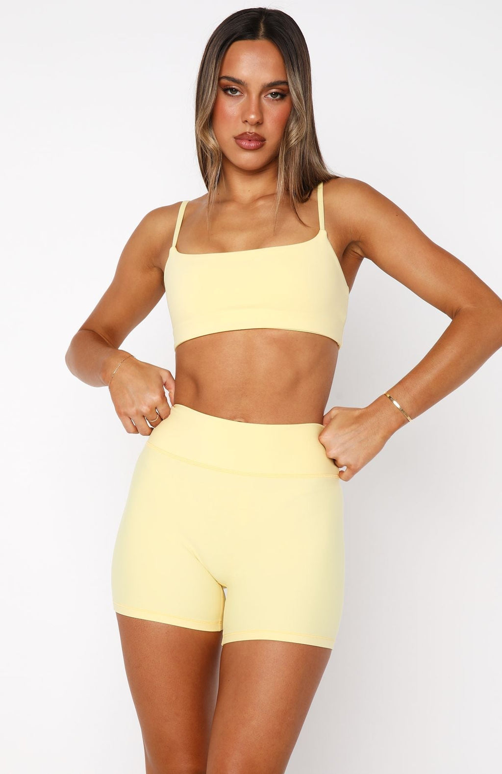 White Fox Athlete Sports Bra Honey