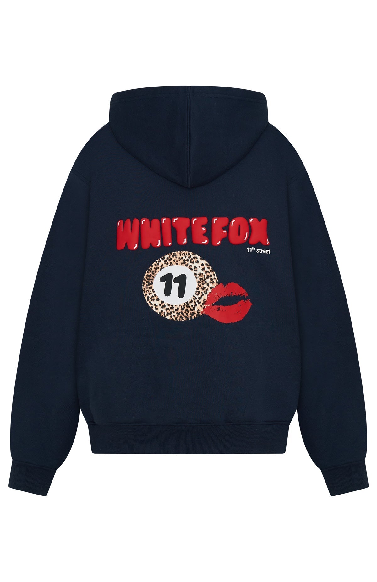 White Fox 11th Street She's So Lucky Oversized Hoodie Blueberry Twist