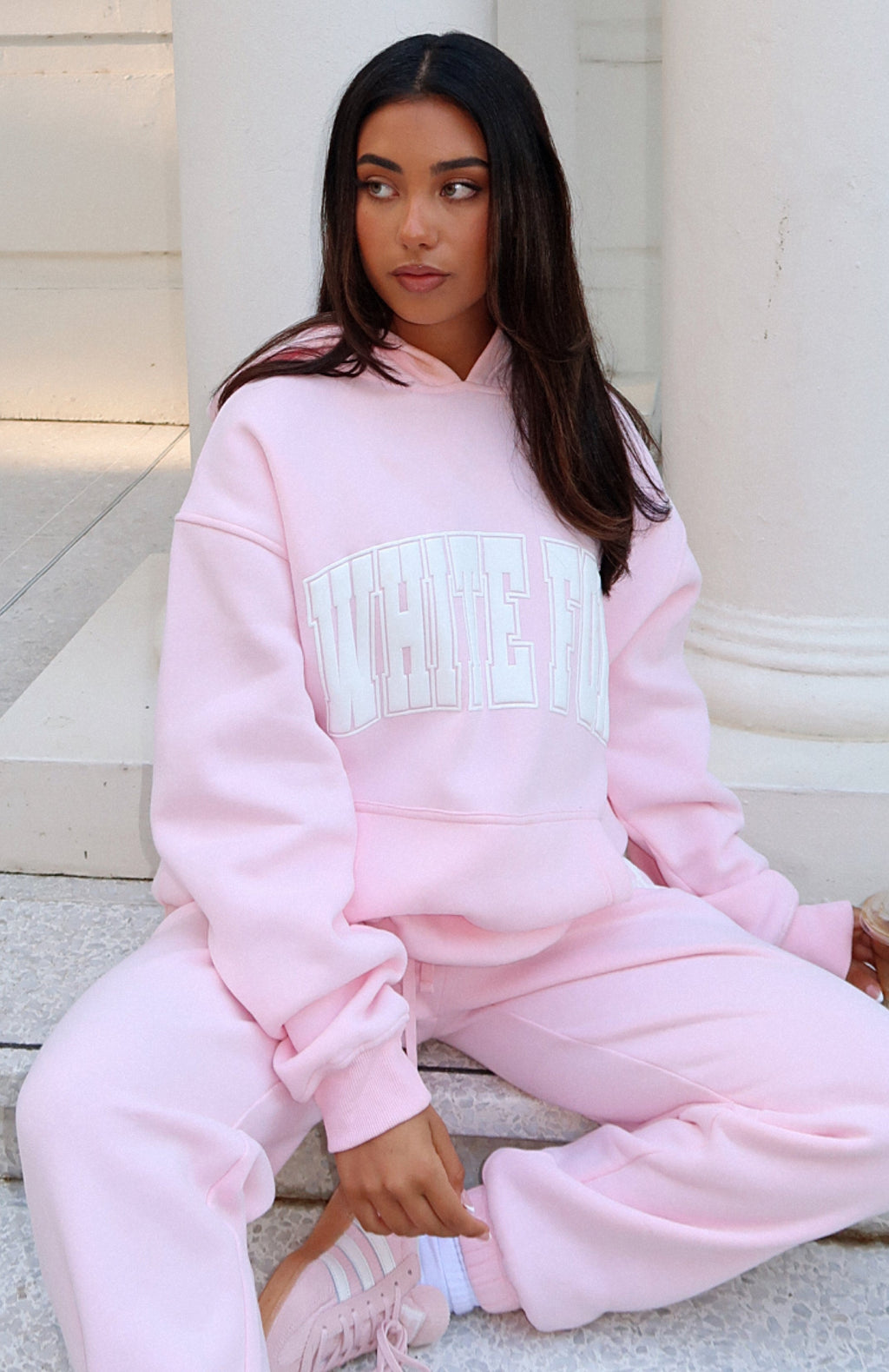 White Fox Decade Classics Varsity Oversized Hoodie Posy