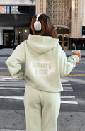 White Fox 11th Street Keeping It Real Oversized Hoodie Iced Matcha