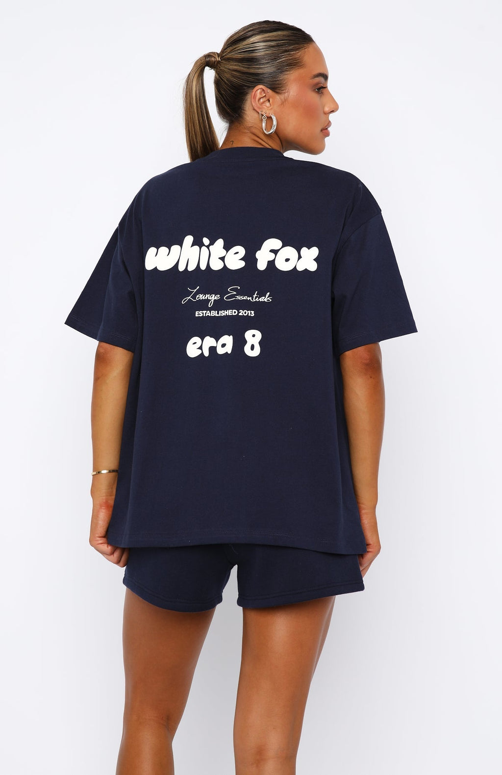 White Fox Era 8 Oversized Tee Nautical