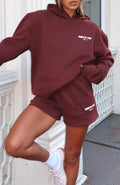 White Fox Offstage Lounge Shorts Red Velvet
