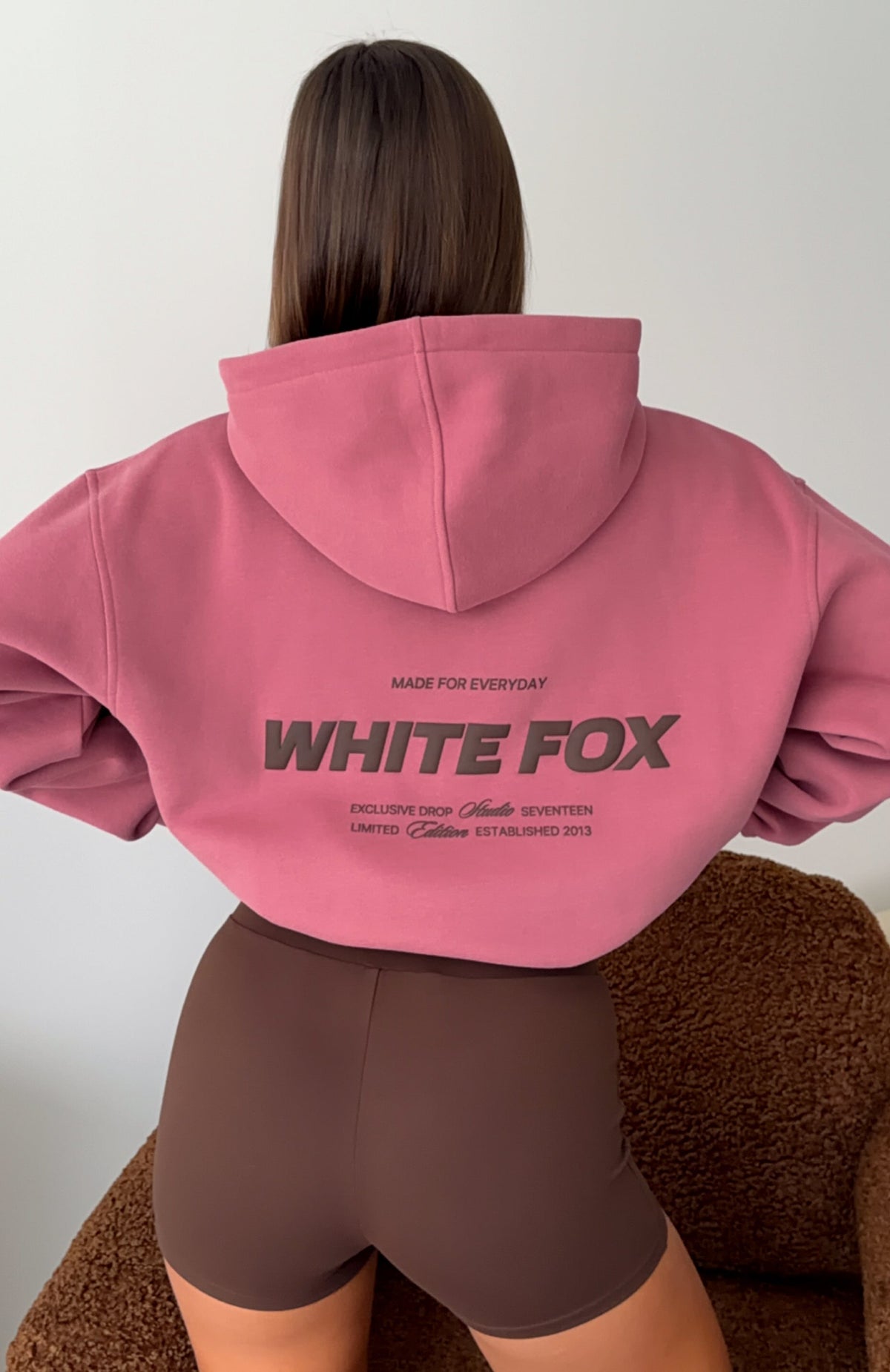 White Fox Studio 17 Tallulah Oversized Hoodie Dusty Plum