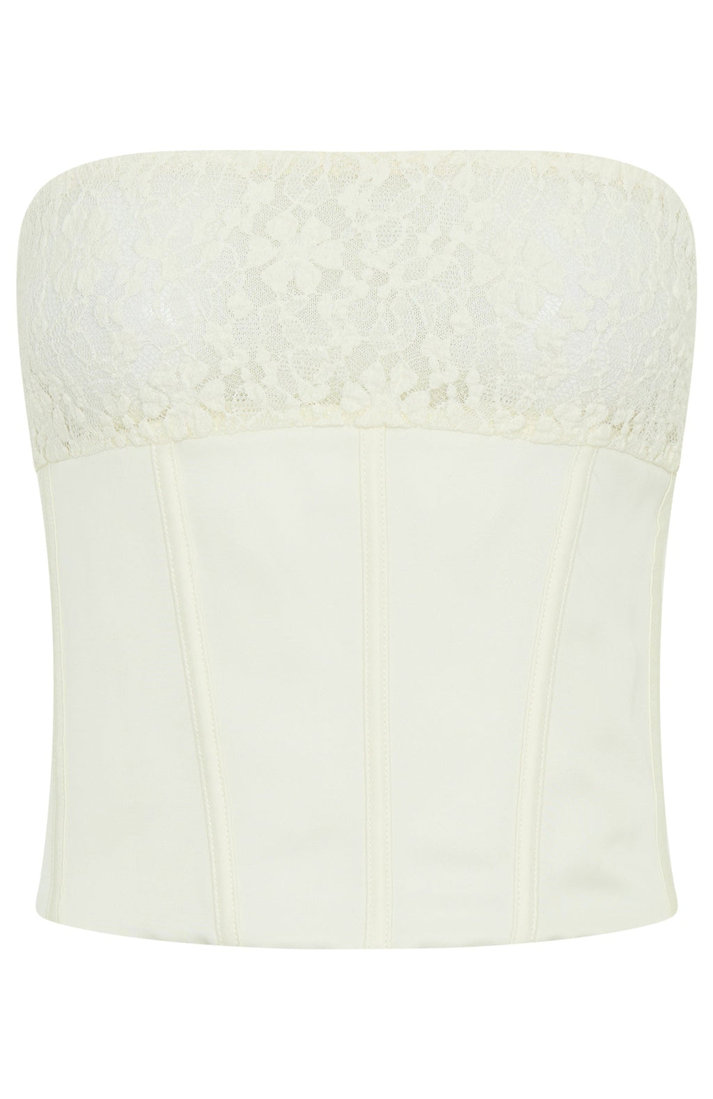 White Fox Leave An Impression Strapless Bustier Cream