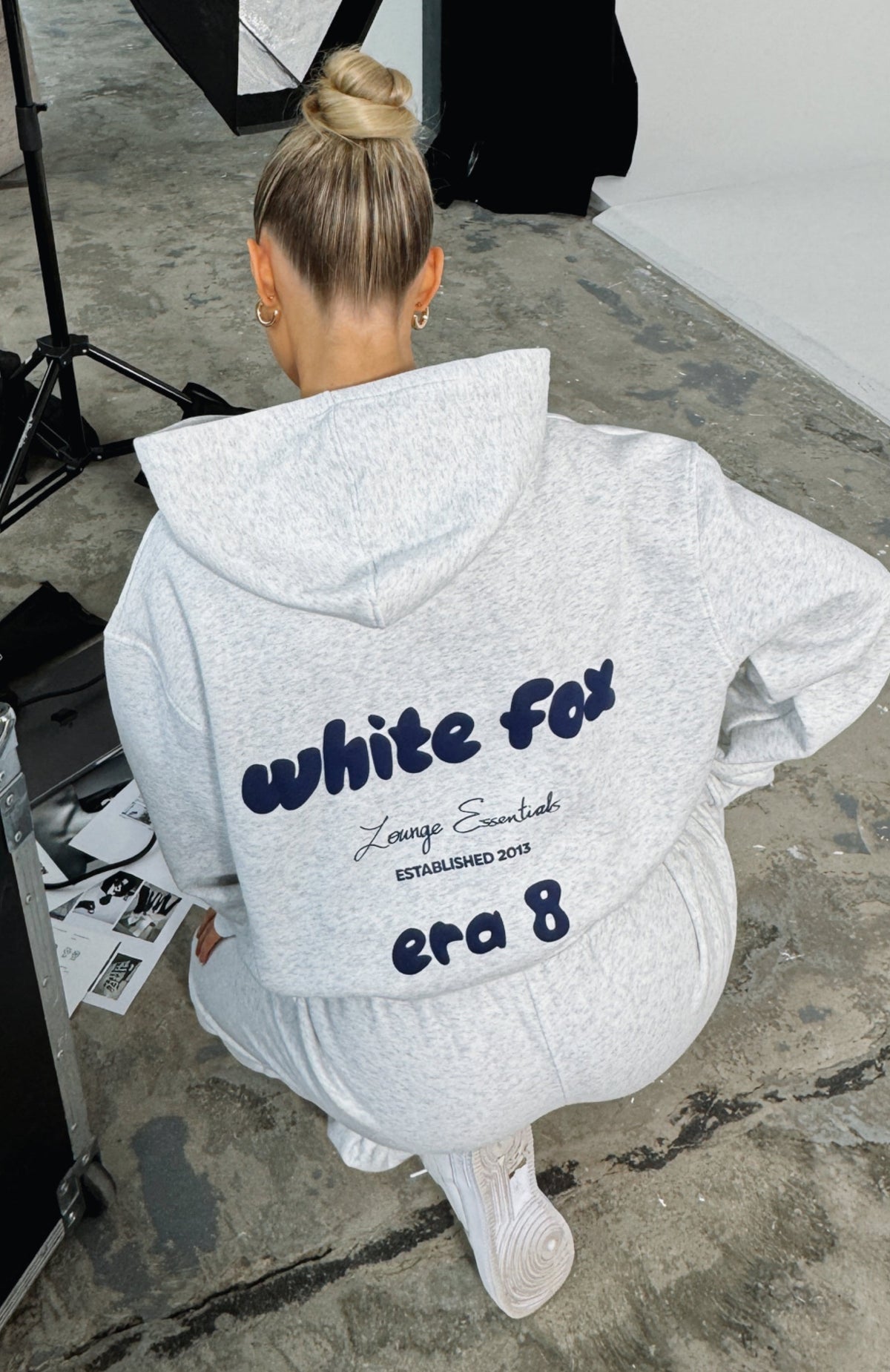 White Fox Era 8 Oversized Hoodie Galaxy