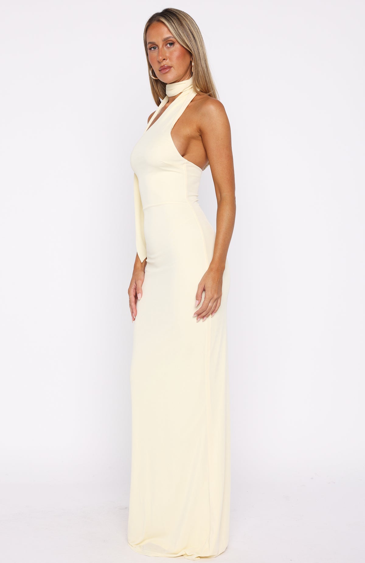 White Fox Sugar High Maxi Dress Lemon