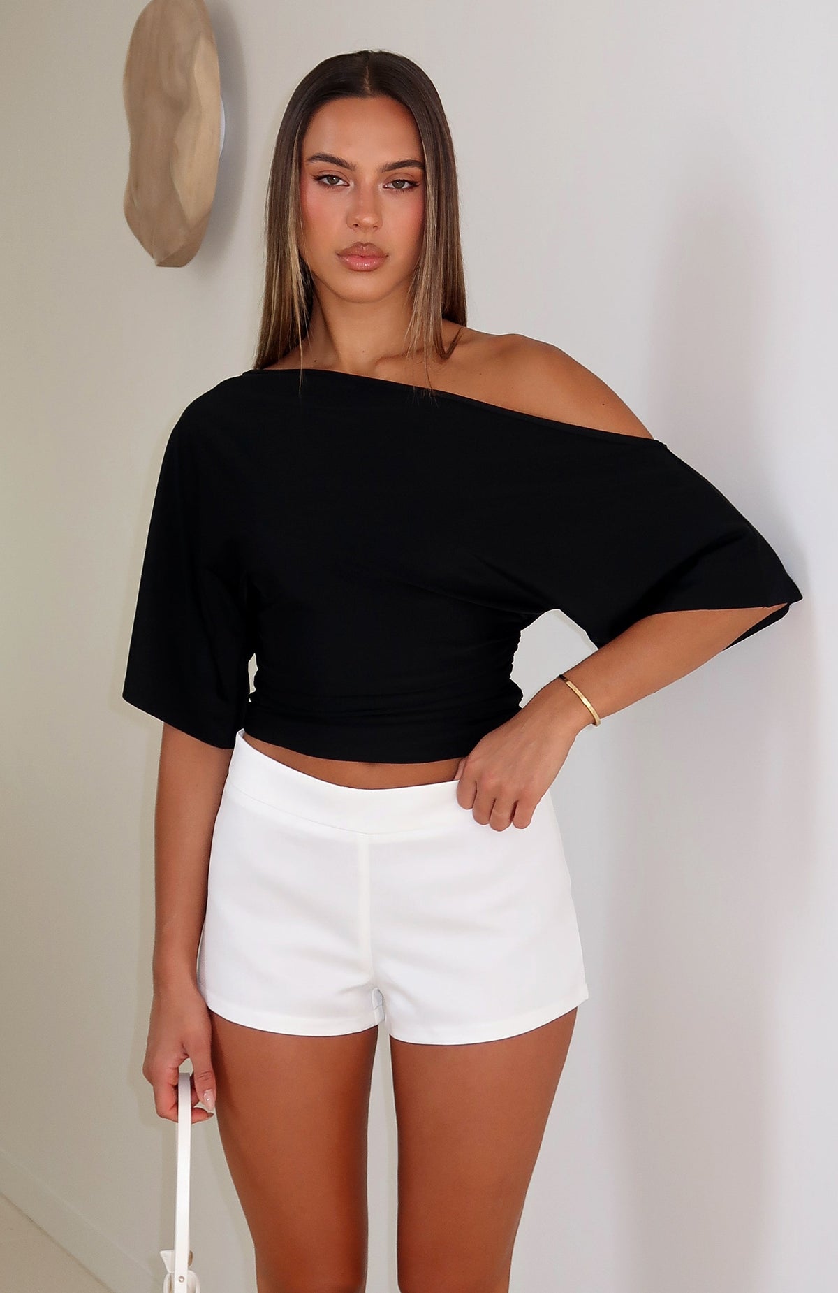 White Fox Closing Time Shorts White