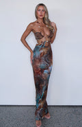White Fox The Empress Maxi Dress Ophidian Feather