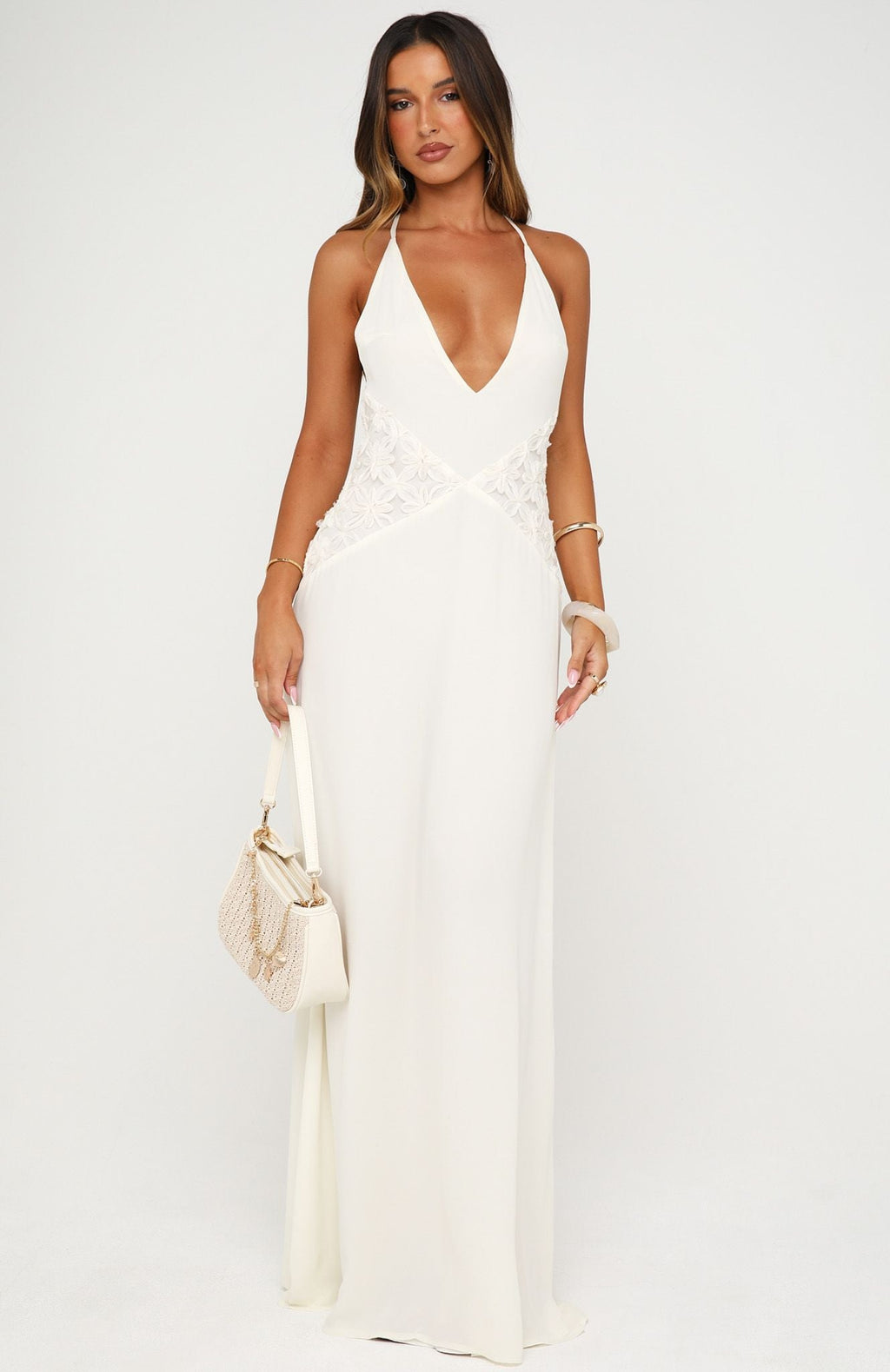 White Fox Zesty Glow Maxi Dress Butter