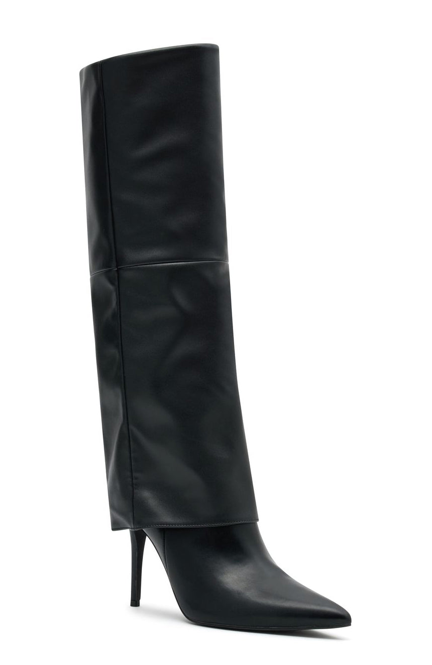 White Fox Milos Knee High Boots Black