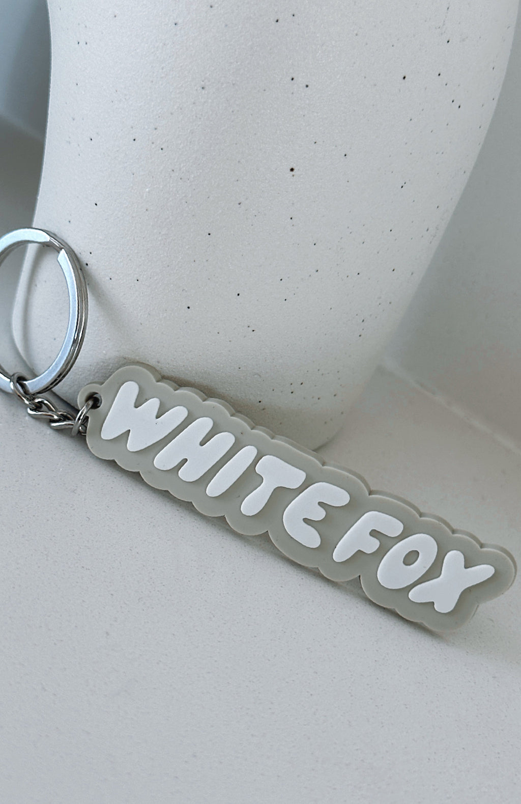 White Fox I've Got You Keychain Moon