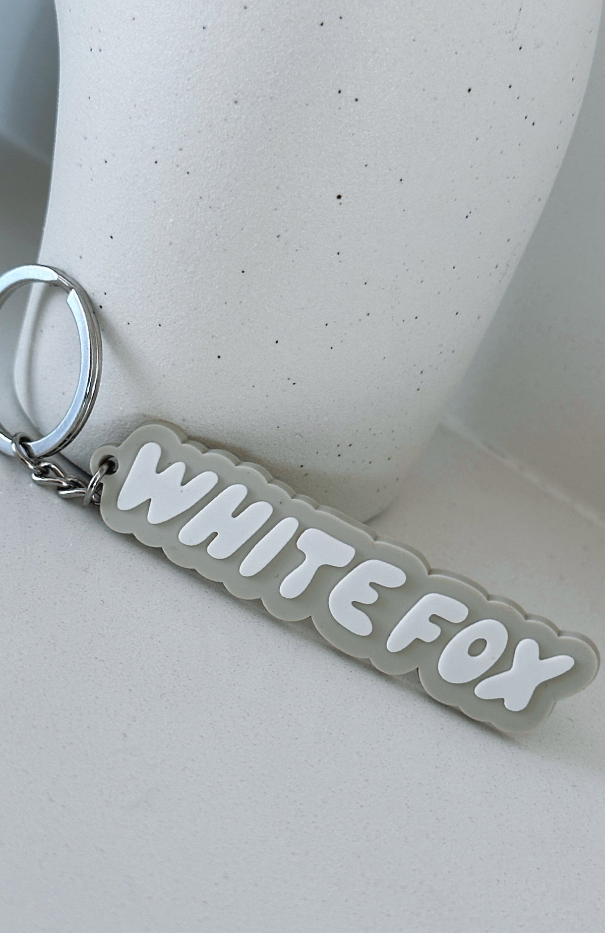 White Fox I've Got You Keychain Moon