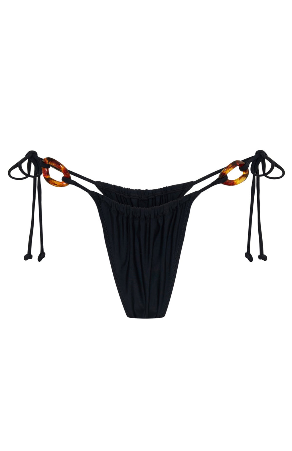 White Fox Paradise Drift Bikini Bottoms Black