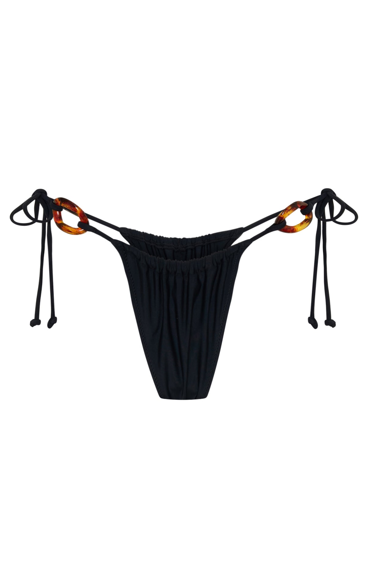 White Fox Paradise Drift Bikini Bottoms Black