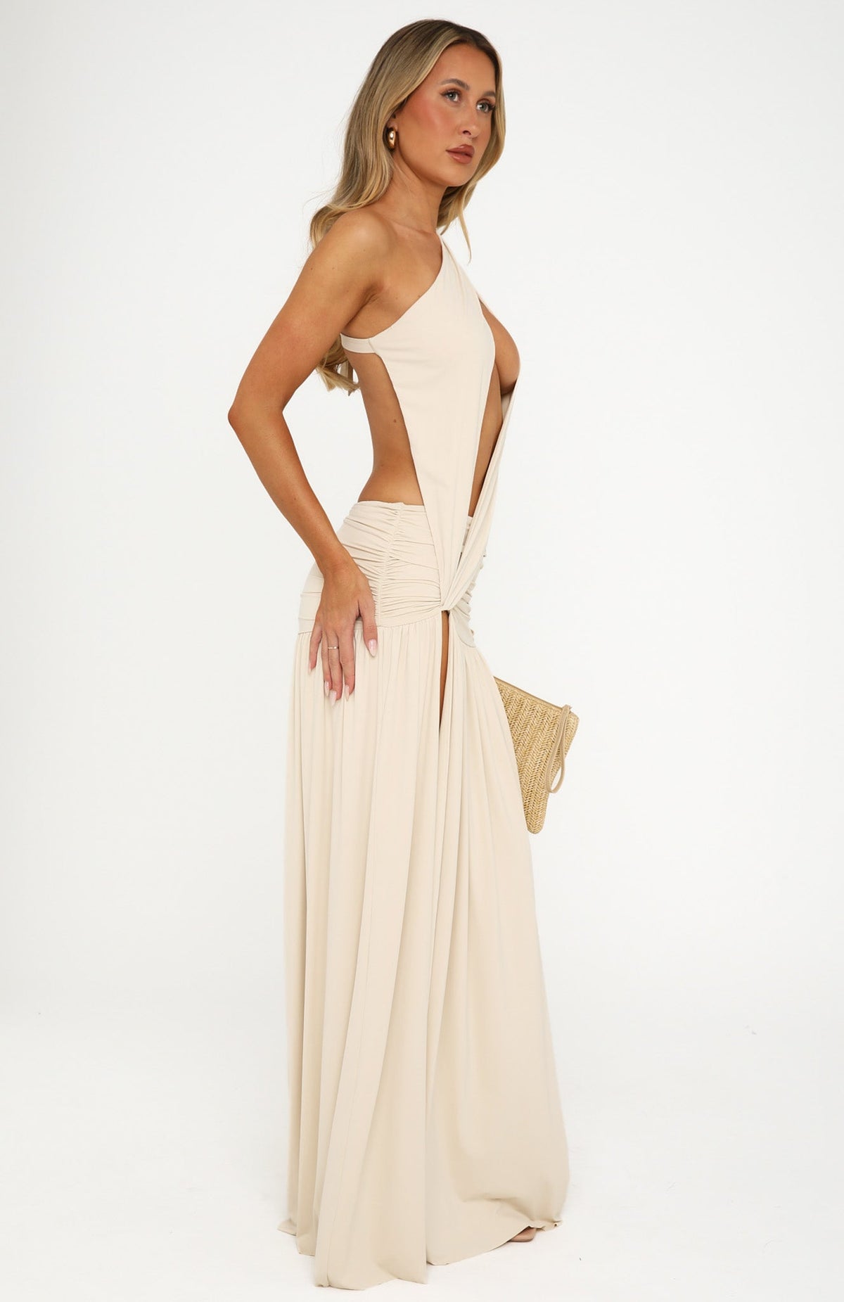 White Fox Zamina Maxi Dress Sand