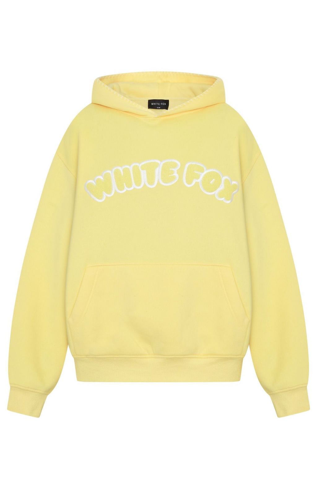 White Fox Vol. 1 Front Graphic Oversized Hoodie Lemon