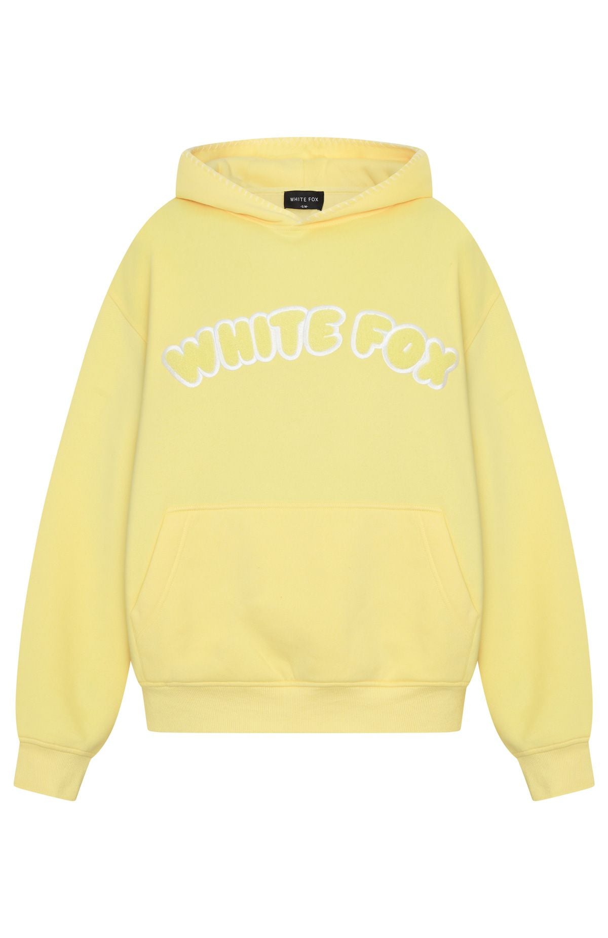 White Fox Vol. 1 Front Graphic Oversized Hoodie Lemon