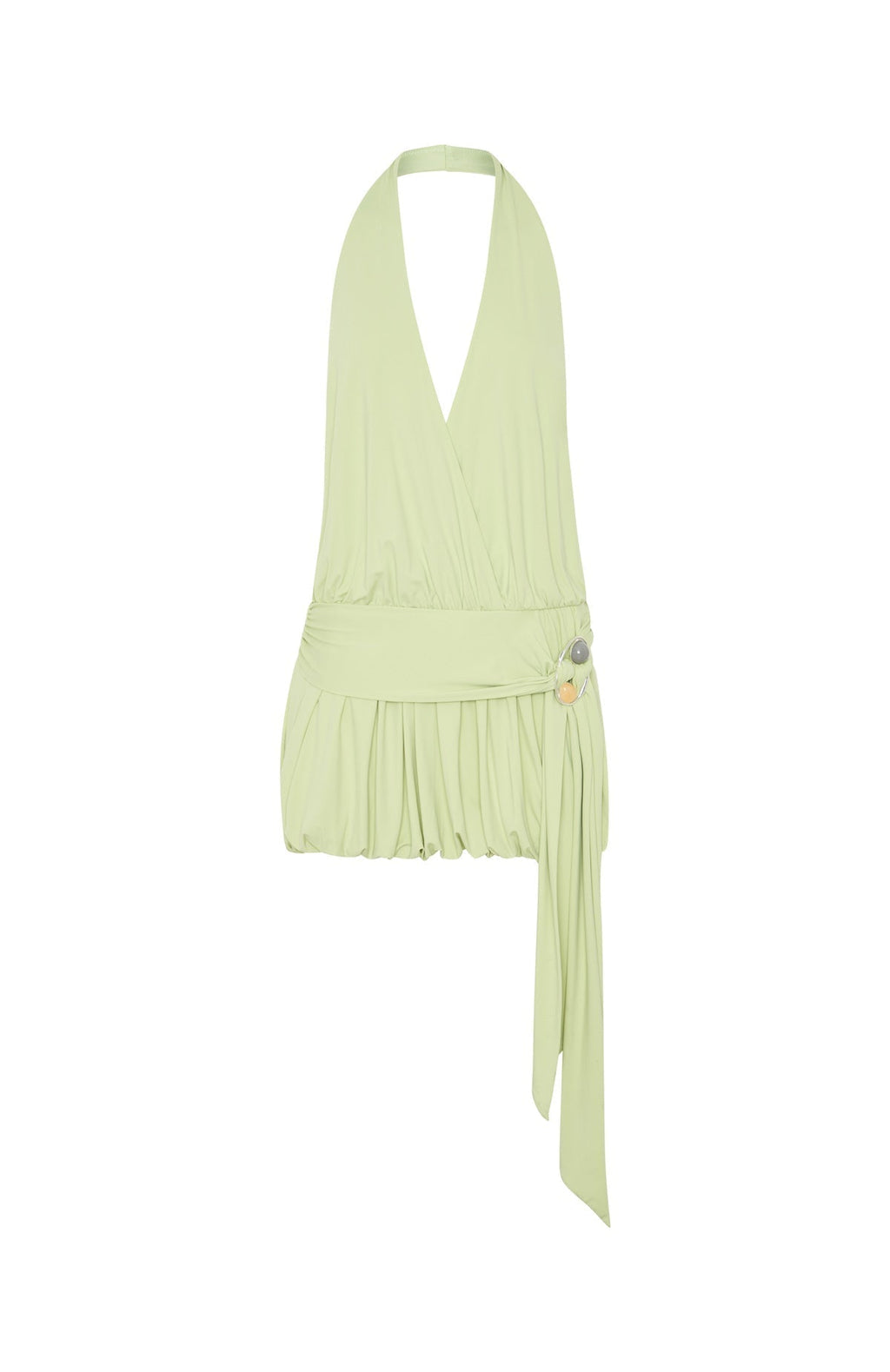 White Fox Viva Vibe Mini Dress Pistachio