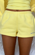 White Fox Test Drive Lounge Shorts Lemon