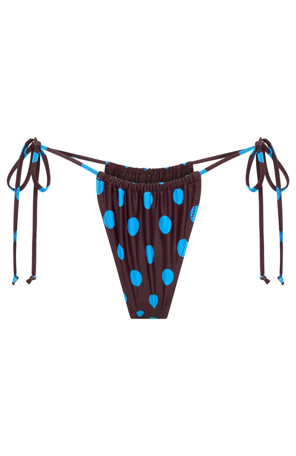 White Fox Rule Breaker Bottoms Cocoa Blue Polka Dot