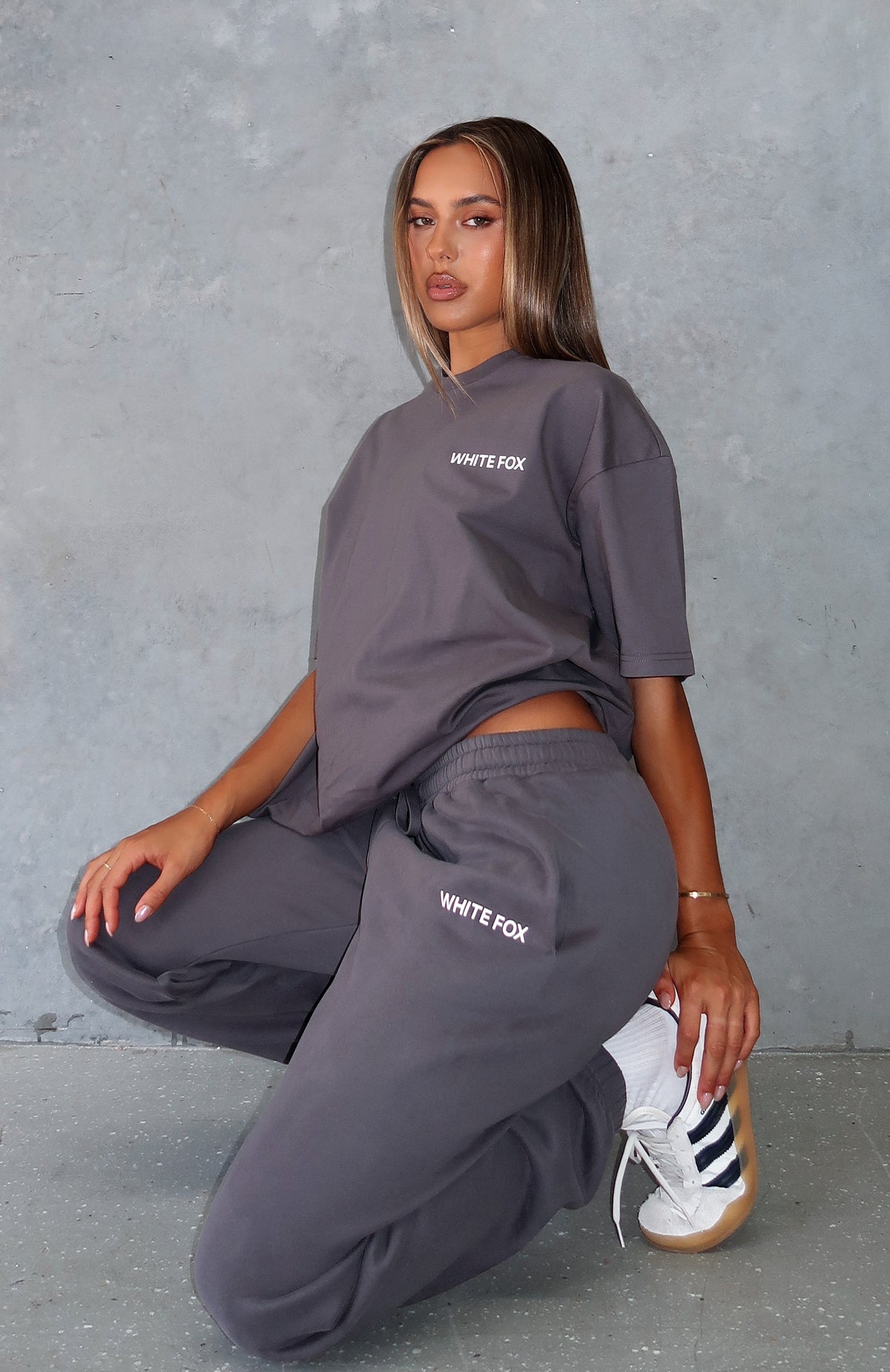 White Fox Core Classic Oversized Tee Volcanic