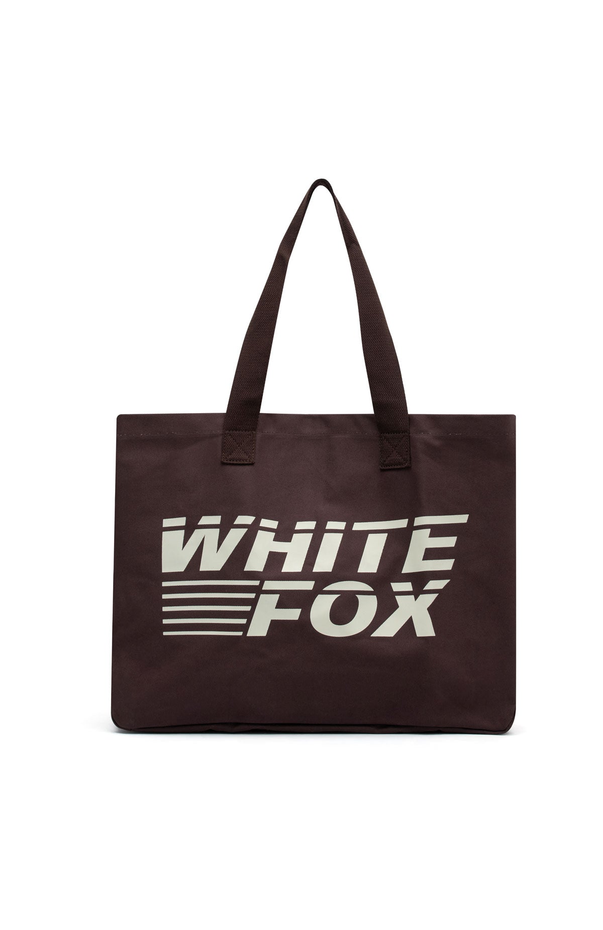 White Fox Hendrix Tote Bag Dark Chocolate