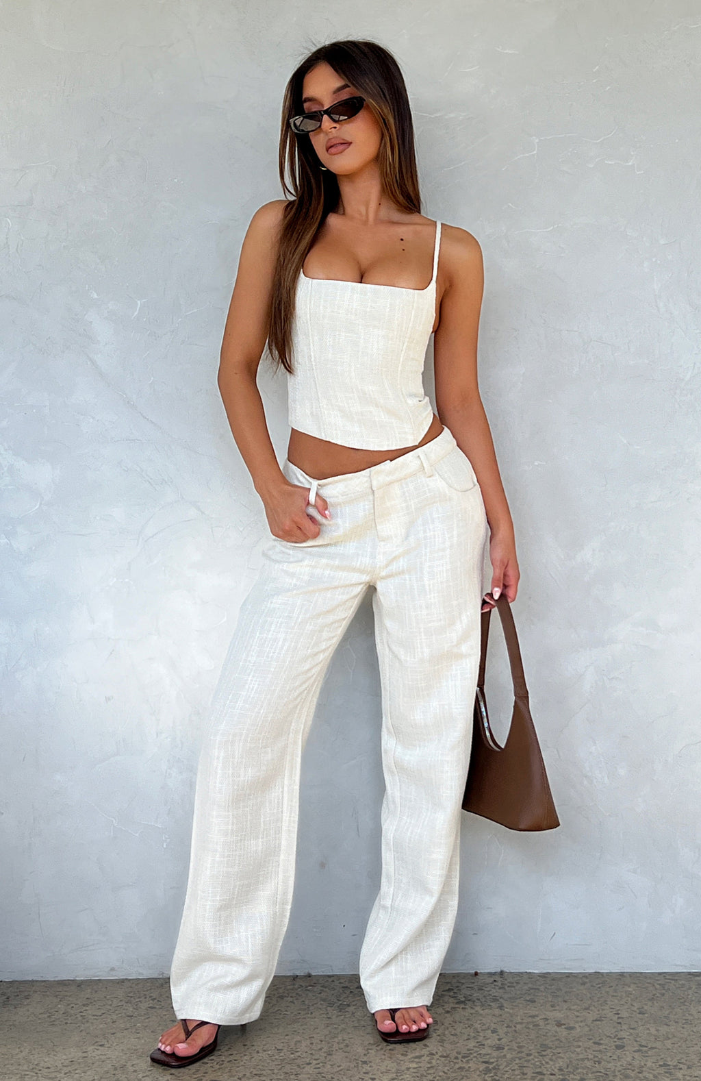 White Fox Head Rush Pants Cream