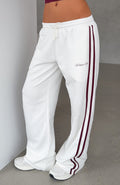 White Fox Breaking Your Heart Track Pants White