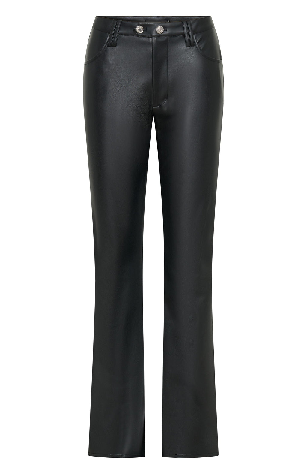White Fox Dreams And Delights PU Pants Black