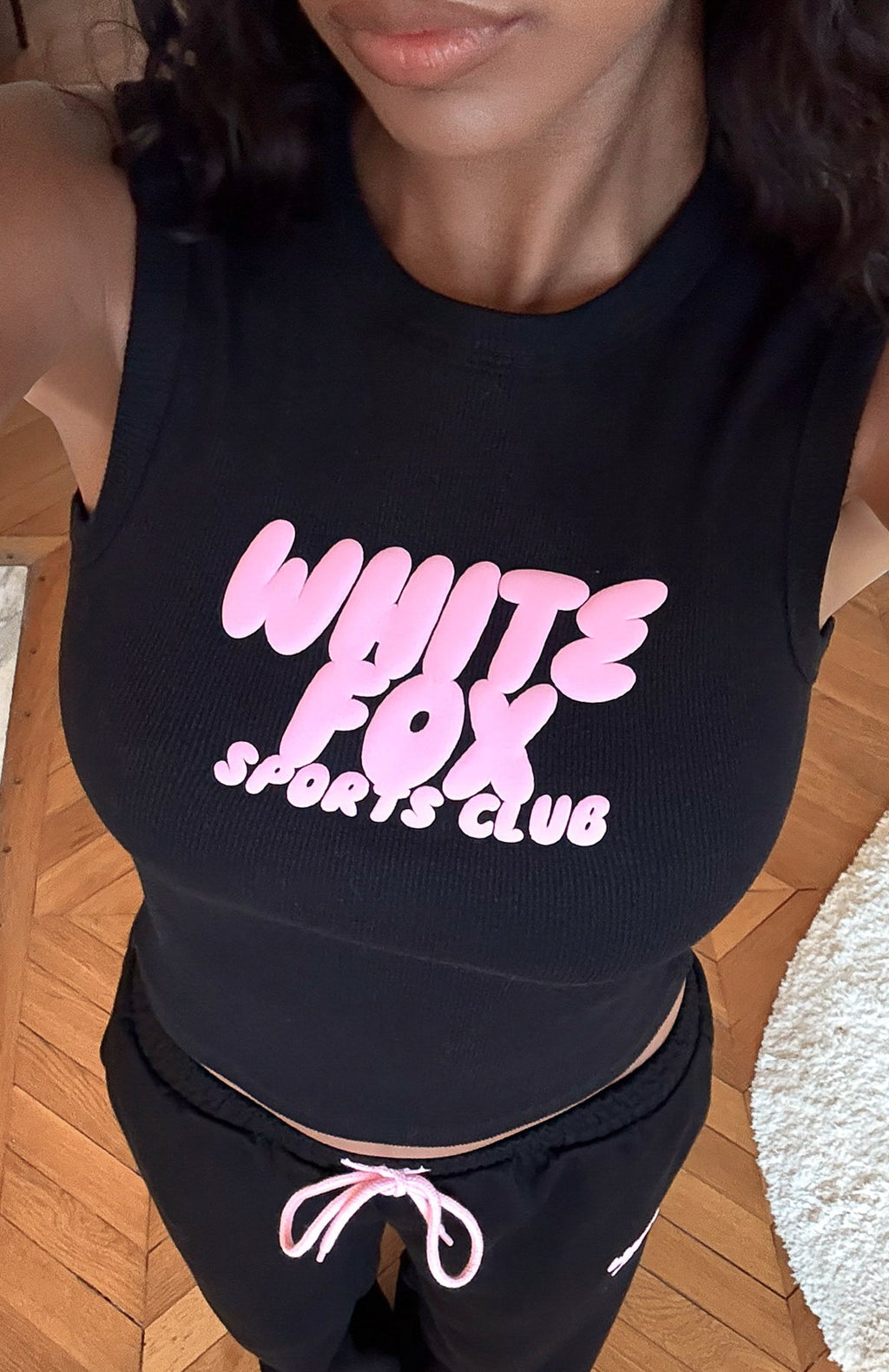 White Fox Club 14 Allie Tank Top Black