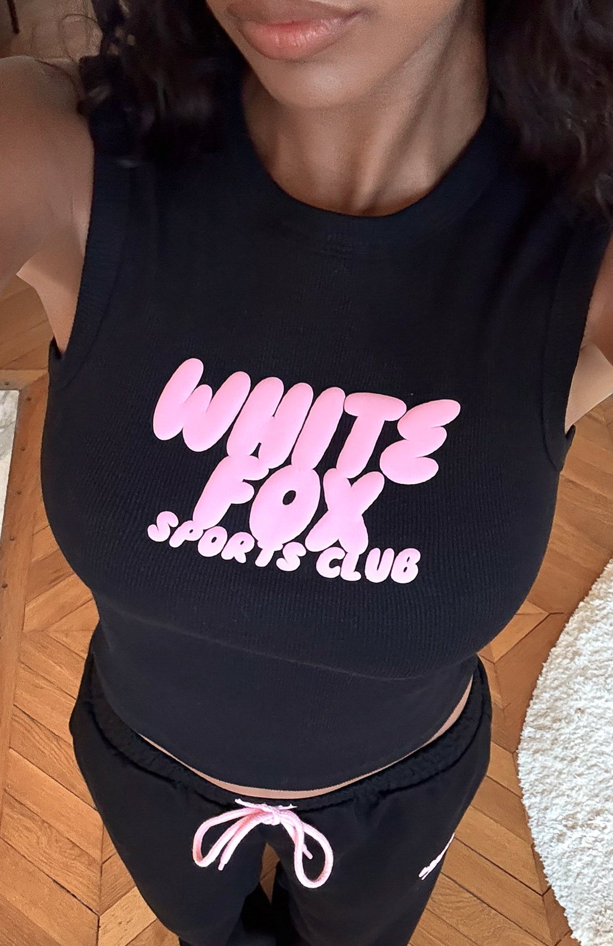 White Fox Club 14 Allie Tank Top Black