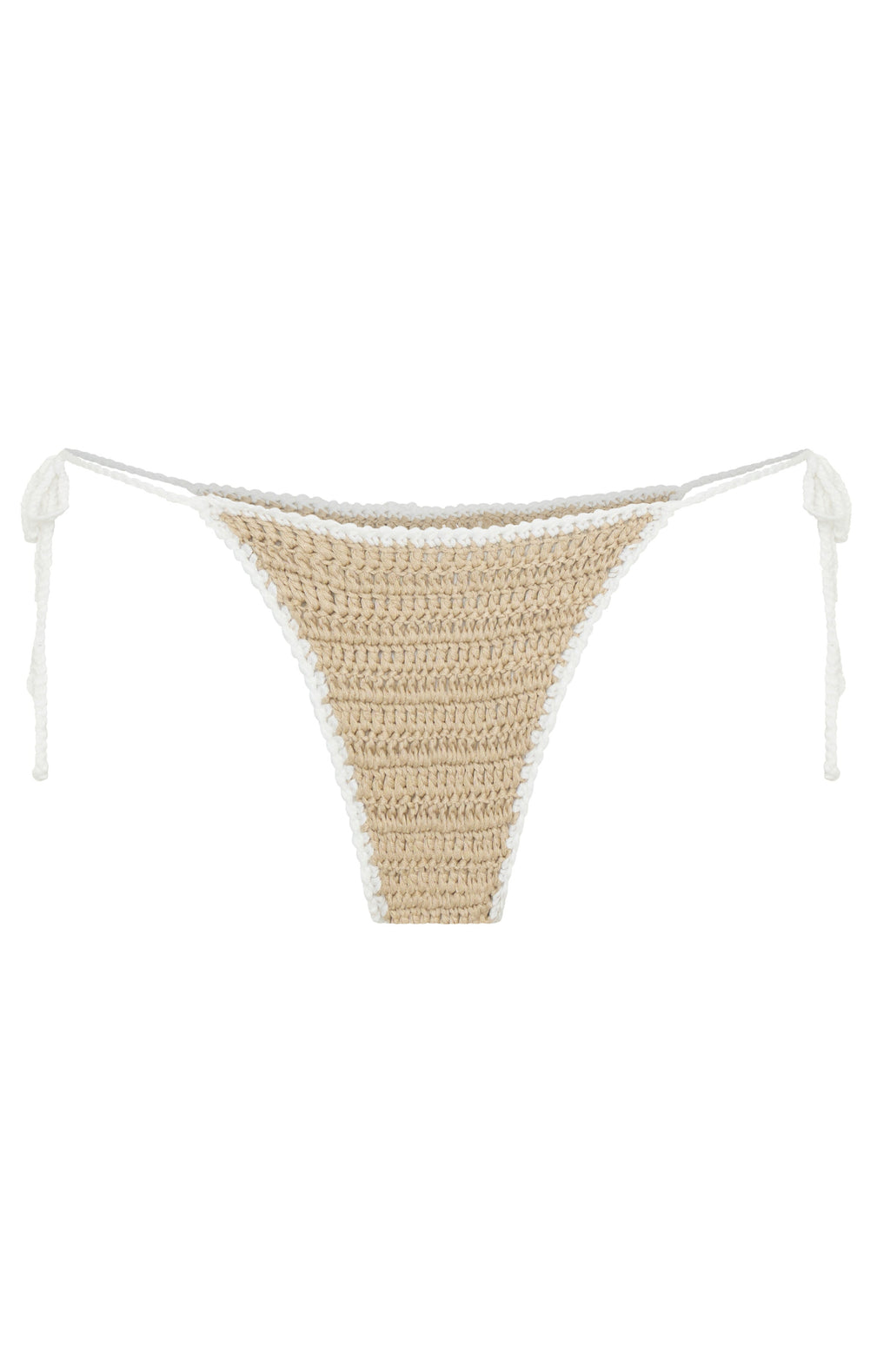 White Fox Marigold Crochet Bikini Bottoms Sand