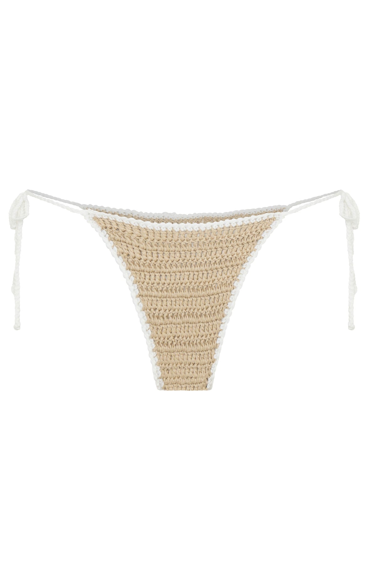 White Fox Marigold Crochet Bikini Bottoms Sand