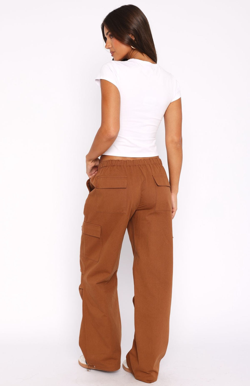 White Fox Real Satisfaction Cargo Pants Chocolate