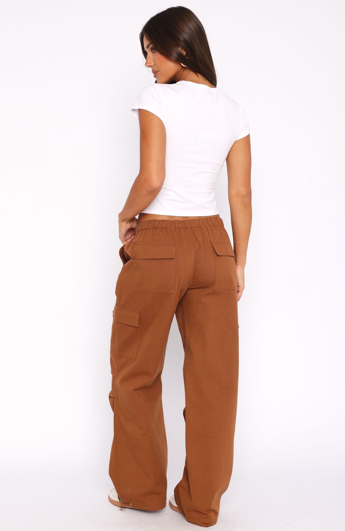 White Fox Real Satisfaction Cargo Pants Chocolate