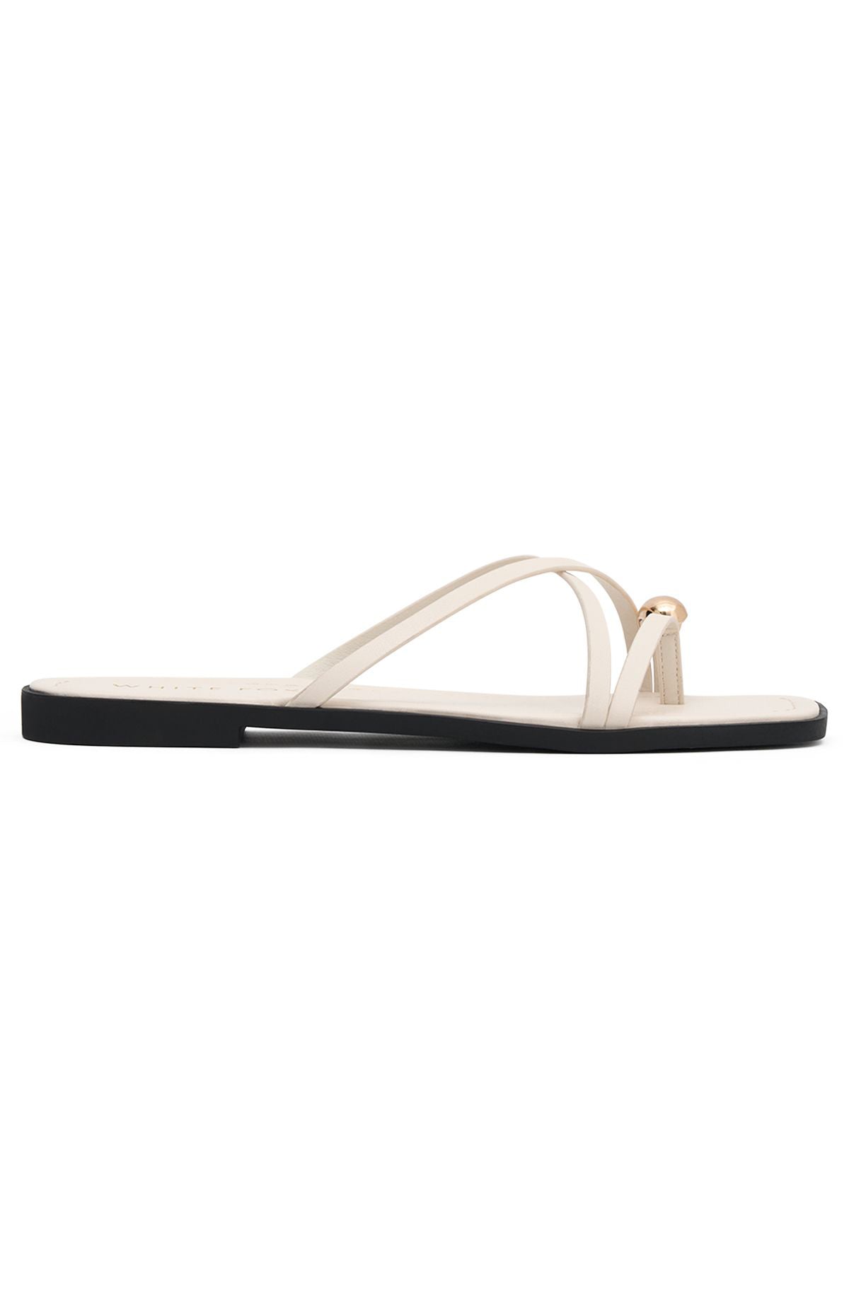 White Fox Jasper Sandals Bone