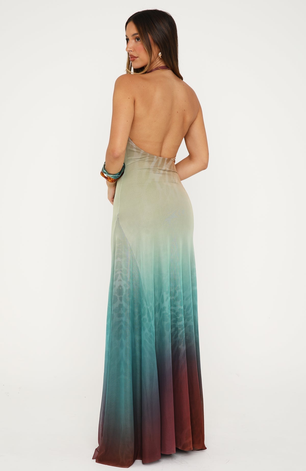 White Fox The Flirt Maxi Dress Opal Halo