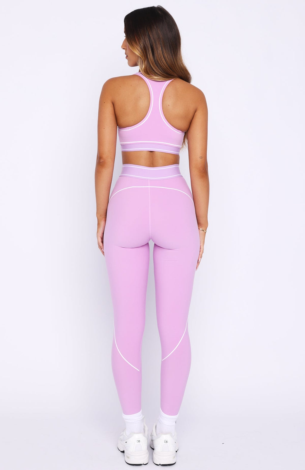 White Fox Precision Leggings Orchid/White