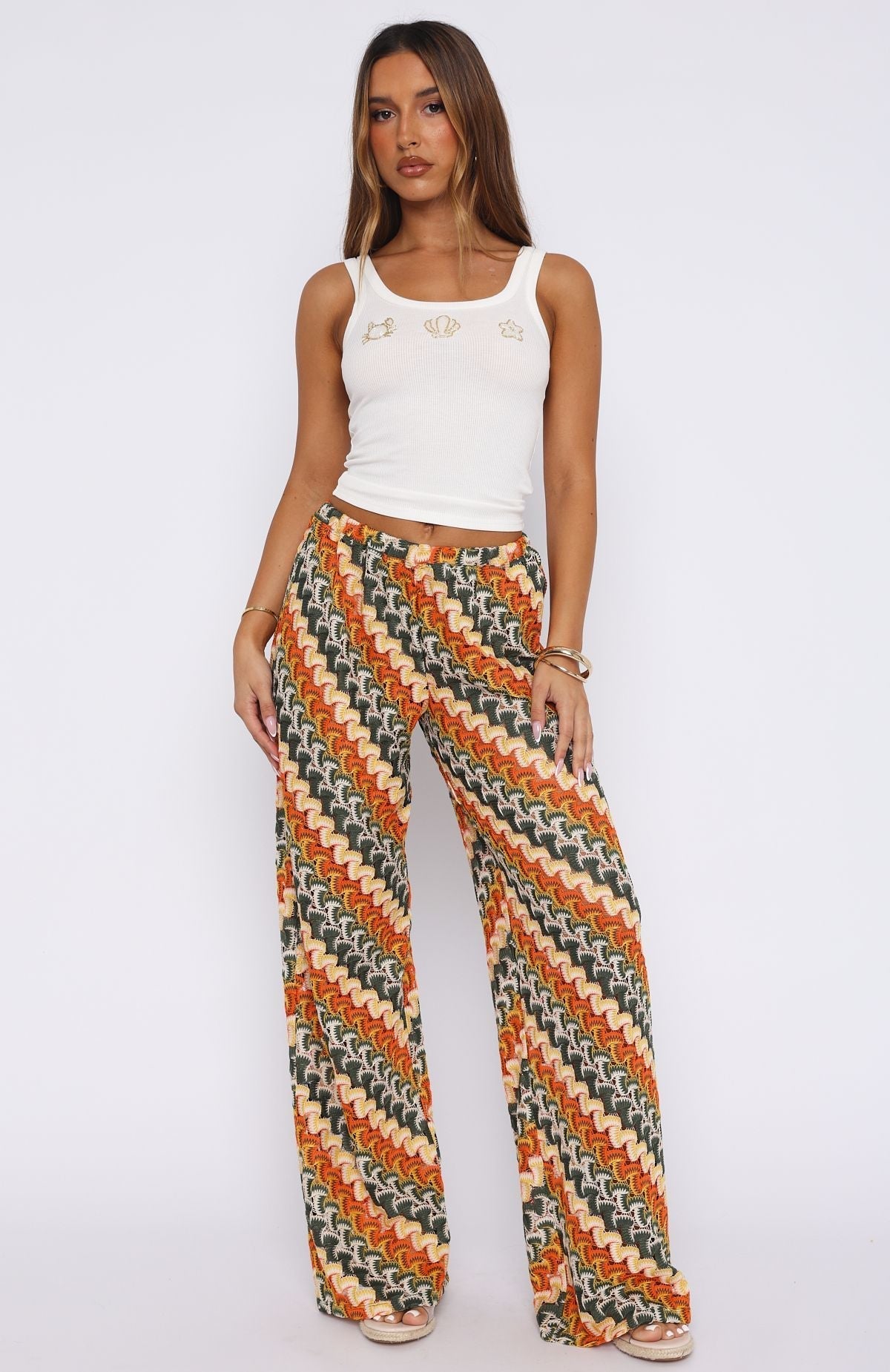 White Fox Long Desire Pants Tropics