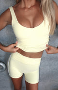 White Fox Balance Sports Active Tank Lemon
